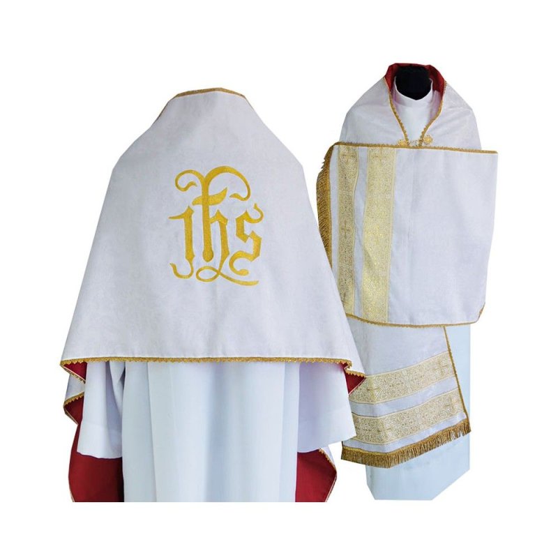 Welon liturgiczny IHS haftowany
