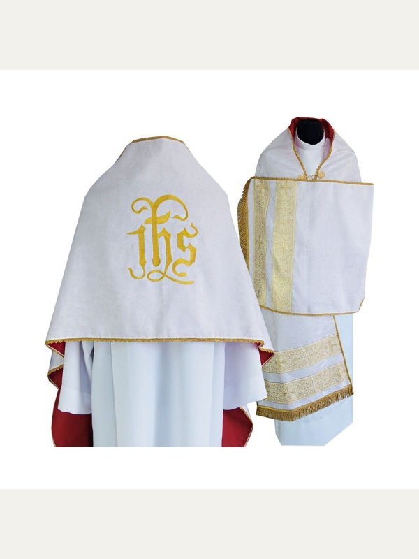 Welon liturgiczny IHS haftowany