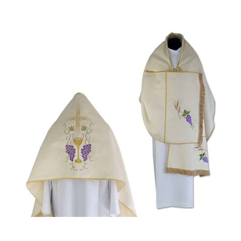 Welon liturgiczny IHS, Kielich, Winogrono