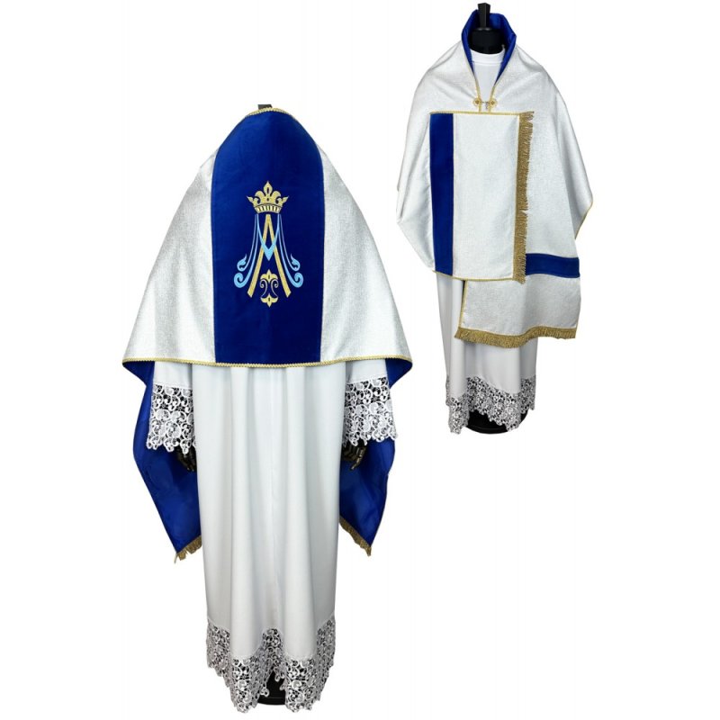Welon liturgiczny Maryjny haftowany