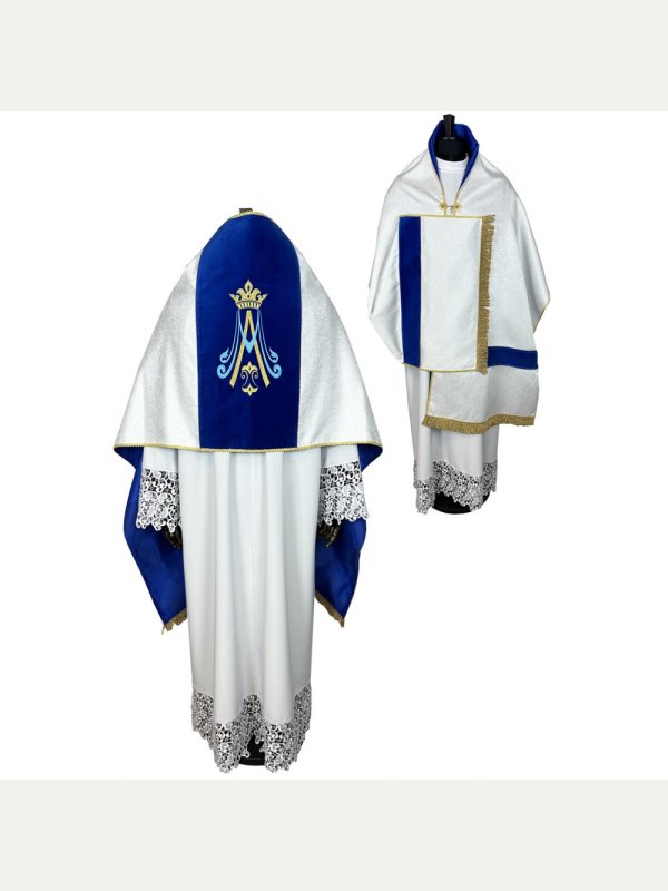 Welon liturgiczny Maryjny haftowany