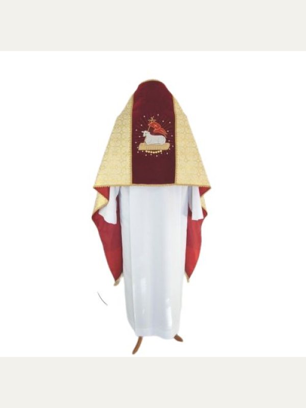Welon Liturgiczny z podszewką i frędzlami 2