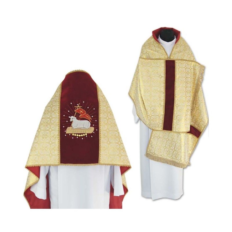 Welon Liturgiczny z podszewką i frędzlami