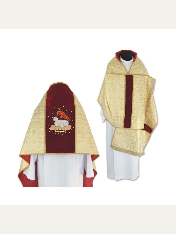 Welon Liturgiczny z podszewką i frędzlami