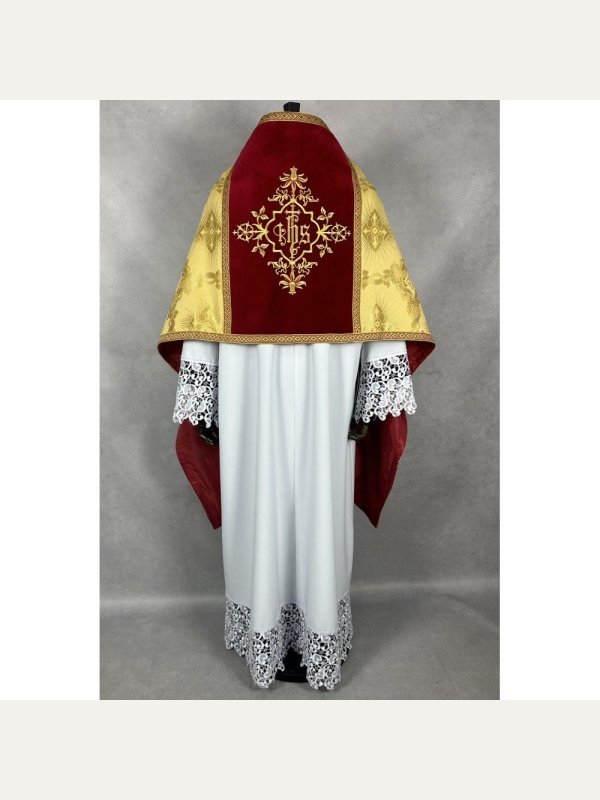 Welon liturgiczny, złoty, tkanina żakard 2