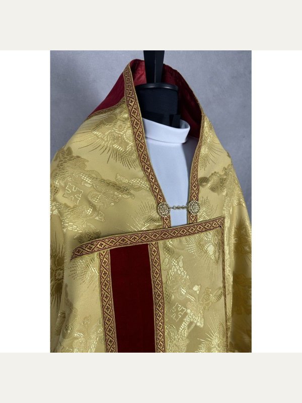 Welon liturgiczny, złoty, tkanina żakard 4