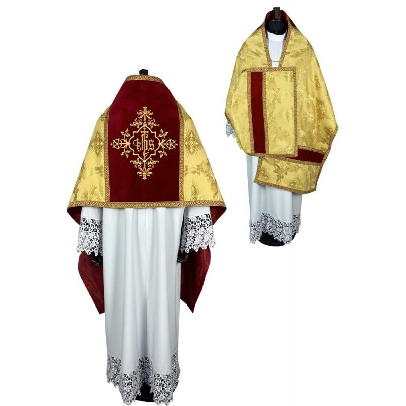 Welon liturgiczny, złoty, tkanina żakard